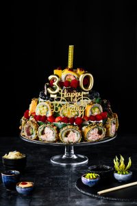 Tort sushi grillowany duży