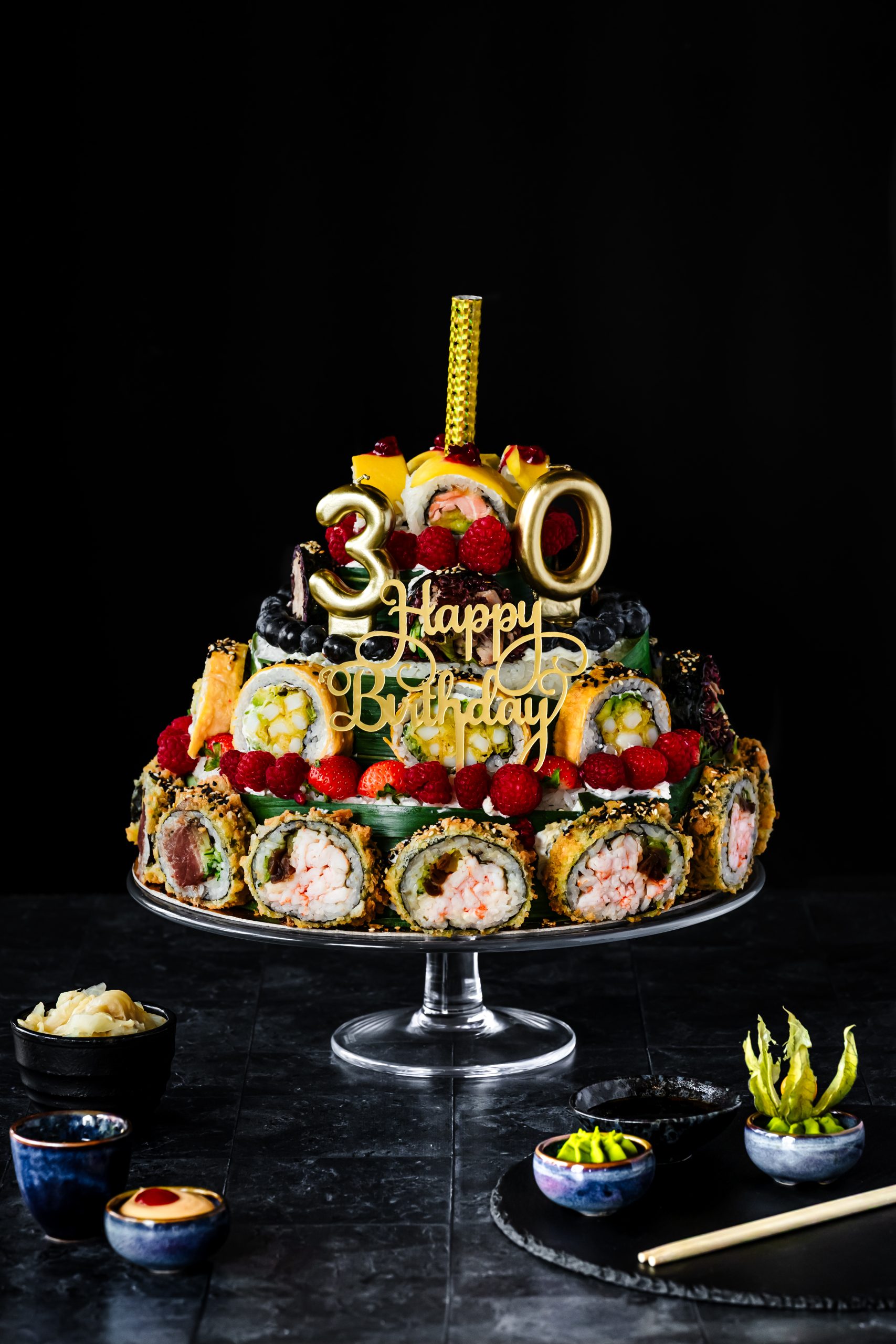 Tort sushi grillowany duży